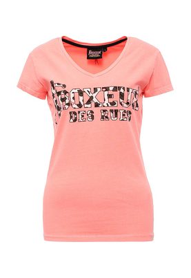 Boxeur Des Rues  LADY VNECK SS T-SHIRT ALLOVER LOGO