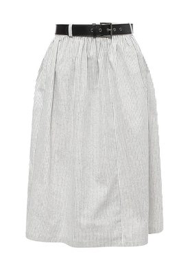 LOST INK  BELTED STRIPE MIDI