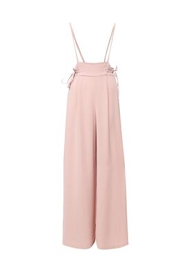 LOST INK  DRAWSTRING DUNGAREE WIDE LEG